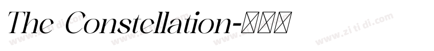 The Constellation字体转换